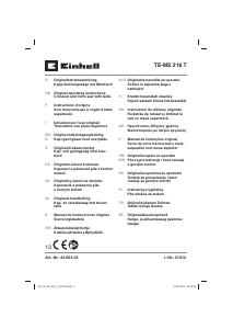 Handleiding Einhell TE-MS 216 T Verstekzaag