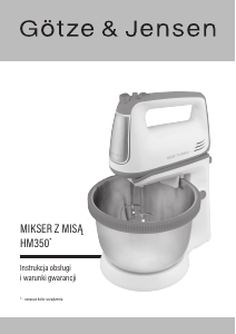 Instrukcja Götze & Jensen HM350K Mikser ręczny