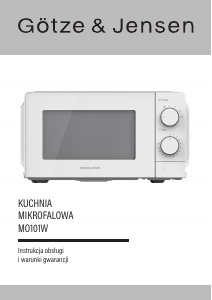 Instrukcja Götze & Jensen MO101W Kuchenka mikrofalowa
