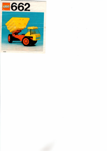 Manual Lego set 662 Legoland Dumper lorry