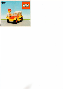 Manual Lego set 604 Town Shell service car