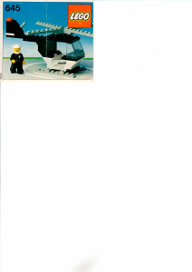 Manual Lego set 645 Town Police helicopter
