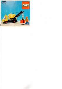 Manual Lego set 670 Town Mobile crane