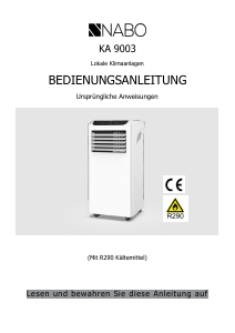 Bedienungsanleitung NABO KA 9003 Klimagerät