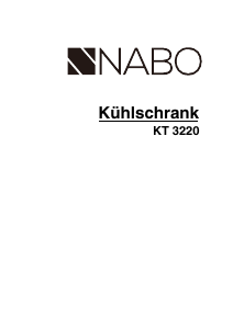 Handleiding NABO KT 3220 Koelkast