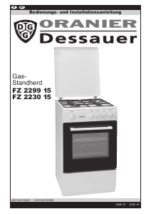 Bedienungsanleitung Oranier Dessauer FZ 2299 15 Herd