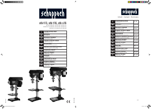 Bedienungsanleitung Scheppach stb t16 Tischbohrmaschine