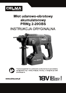 Instrukcja Celma PRWg 2-20OBS Młotowiertarka