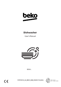 Manual BEKO BDUN25320W Dishwasher