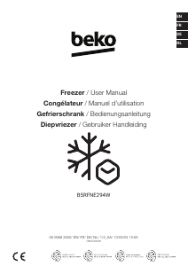 Manual BEKO B5RFNE294W Refrigerator