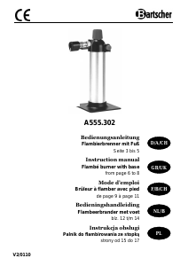 Mode d’emploi Bartscher A555.302 Torche de cuisine