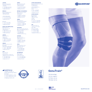 Instrukcja Bauerfeind GenuTrain Bandaże kolana