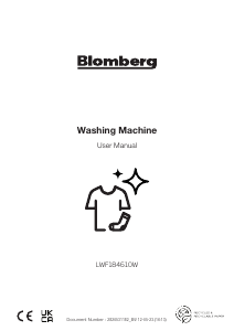 Handleiding Blomberg LWF184610W Wasmachine