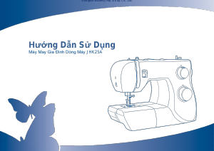 Hướng dẫn sử dụng Butterfly JHK25A Máy may