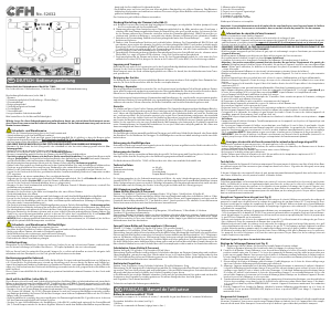 Mode d’emploi CFH 71040 Torche de cuisine