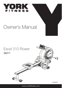 Manual York Fitness Excel 310 Rowing Machine