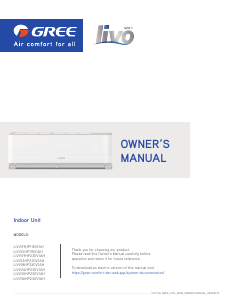 Handleiding Gree LIVV12HP230V1AH Airconditioner