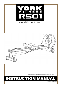 Manual York Fitness R501 Rowing Machine