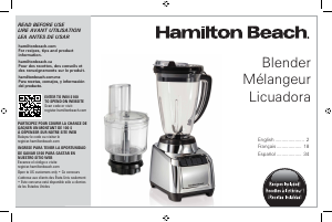 Handleiding Hamilton Beach 53520 Blender