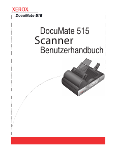 Bedienungsanleitung Xerox DocuMate 515 Scanner