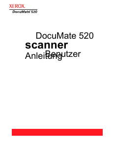 Bedienungsanleitung Xerox DocuMate 520 Scanner