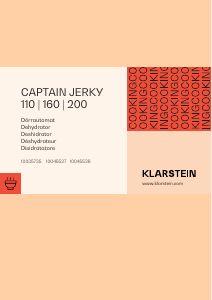 Mode d’emploi Klarstein 10045538 Captain Jerky Déshydrateur