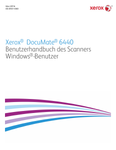 Bedienungsanleitung Xerox DocuMate 6440 Scanner