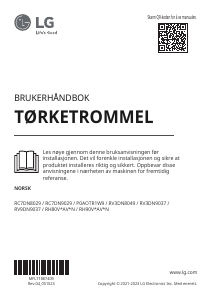 Bruksanvisning LG RH90V5AV7N Tørketrommel