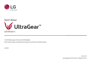 Manual de uso LG 25GR75FG-B UltraGear Monitor de LED
