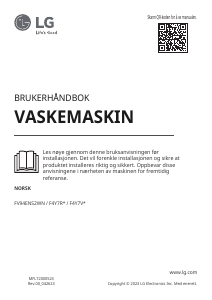 Bruksanvisning LG FV94ENS2WN Vaskemaskin