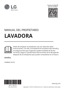 Manual de uso LG F4WR6013A0W Lavadora