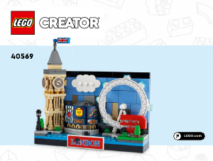 Handleiding Lego set 40569 Creator Ansichtkaart van Londen