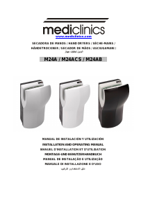 Manuale Mediclinics M24ACS Dualflow Asciugamani automatico