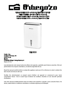 Manual Orbegozo DH 650 Dehumidifier