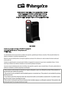 Manual Orbegozo RO 1030 Heater