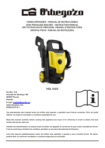 Manual de uso Orbegozo HDL 1400 Limpiadora de alta presión