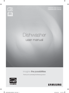 Manual Samsung DW80K5050UW/AC Dishwasher