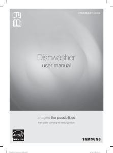 Manual Samsung DW80M3021US/AC Dishwasher