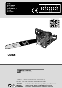 Bedienungsanleitung Scheppach CSH56 Kettensäge