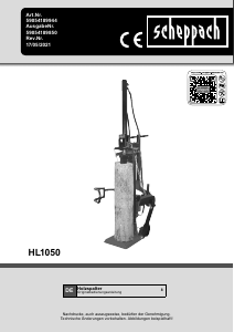 Bedienungsanleitung Scheppach HL1050 Holzspalter