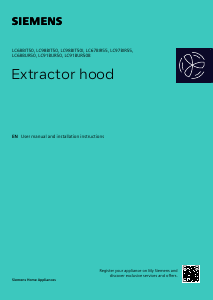 Handleiding Siemens LC91BUR50B Afzuigkap