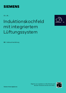 Bedienungsanleitung Siemens ED601BS16E Kochfeld