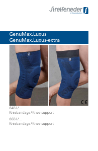 Manual Streifeneder GenuMax.Luxus-extra Suporte joelho