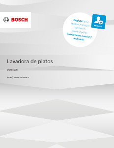 Manual de uso Bosch SHV9PCM3N Lavavajillas