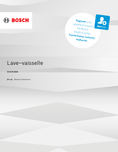 Mode d’emploi Bosch SHX78CM5N Lave-vaisselle