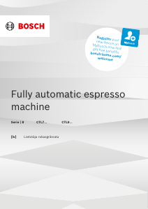 Rokasgrāmata Bosch CTL7181B0 Espresso kafijas aparāts