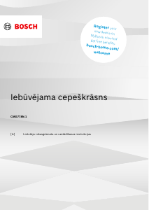 Rokasgrāmata Bosch CMG778NB1 Cepeškrāsns