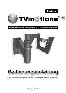 Bedienungsanleitung TV Motions Dataflex Wandhalterung