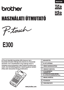 Használati útmutató Brother PT-E300 Címkenyomtató