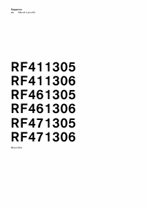 Manuál Gaggenau RF411306 Mraznička
